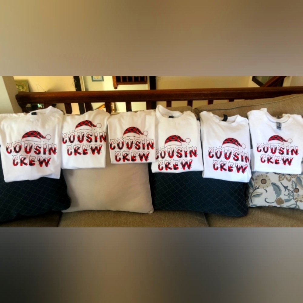 Cousin crew Christmas tees